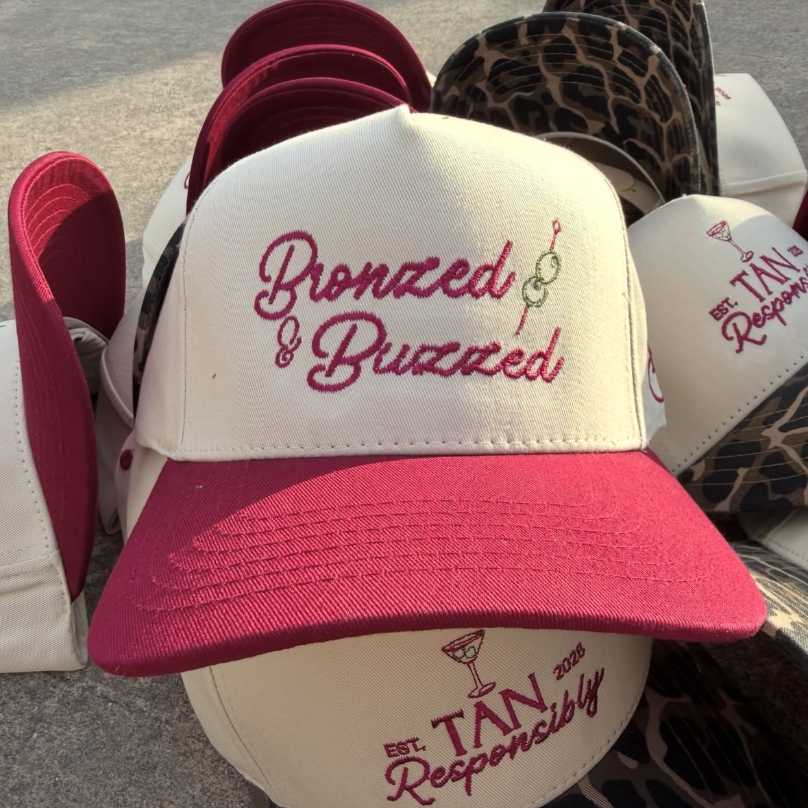 Custom signature trucker hat by The Sunless Bar Collective