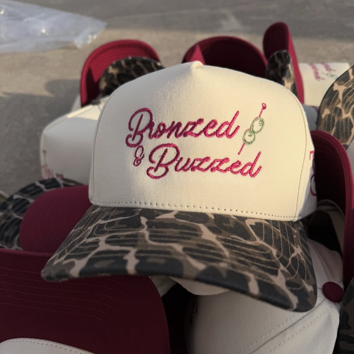 Custom signature trucker hat by The Sunless Bar Collective